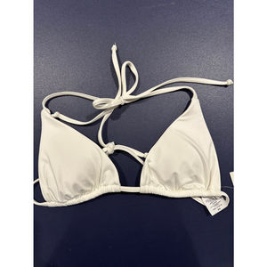 White bikini swim top by Rebecca Virtue (Becca).  NWT. Size M